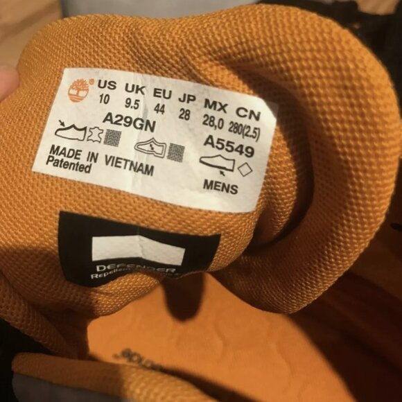 Men Timberland Solar Wave Mid Nubuck Boots Size 10 - Picture 4 of 6